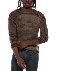 Autumn Cashmere - Driftwood Print 100% Cashmere Crewneck Sweater - Lyst
