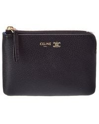 Celine - Triomphe Leather Coin Purse - Lyst