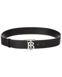 Burberry - Tb Buckle Leather Belt - Lyst