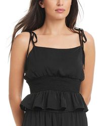 Red Carter - Hammered Satin Coverup Cropped Cami - Lyst