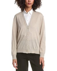 Theory - V-Neck Wool Cardigan - Lyst