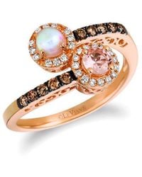 Le Vian - Chocolatier 14k Strawberry Gold 0.46 Ct. Tw. Diamond & Morganite Ring - Lyst