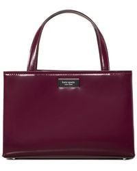 Kate Spade - Sam Icon Small Spazzolato Leather Tote - Lyst