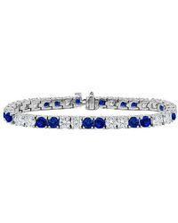 Diana M. Jewels - Fine Jewelry 18k 12.20 Ct. Tw. Diamond & Sapphire Bracelet - Lyst