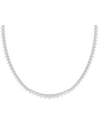 Lab Grown Diamonds - 14K 10.00 Ct. Tw. Lab-Grown Diamond Necklace - Lyst