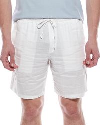 Tahari - Woven Drawstring Linen-Blend Short - Lyst