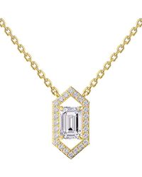 Lab Grown Diamonds - 14K 1.71 Ct. Tw. Lab-Grown Diamond Pendant Necklace - Lyst