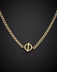 Italian Gold - 14k Circle & Bar Choker Necklace - Lyst