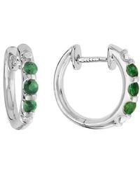 Diamond Select Cuts - 14k 0.44 Ct. Tw. Diamond & Emerald Earrings - Lyst