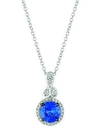 Le Vian - Le Vian Blueberry Tanzanite 14K 0.73 Ct. Tw. Diamond & Tanzanite Drop Pendant Necklace - Lyst