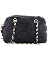Gucci - Sheep Leather Soho Chain Zip Shoulder Bag Small (Authentic Pre- Loved) - Lyst