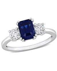 Rina Limor - 14k 2.30 Ct. Tw. Diamond & Blue Sapphire Ring - Lyst