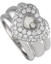 Chopard - 18K 1.00 Ct. Tw. Diamond Heart Ring (Authentic Pre-Owned) - Lyst