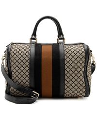 Gucci - Gg Canvas & Leather Web Joy Medium Boston Bag (Authentic Pre-Owned) - Lyst