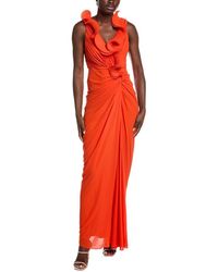 Badgley Mischka - Octo Ruffle Gown - Lyst