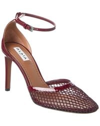Alaïa - Alaïa Fishnet Mesh & Patent Pump - Lyst