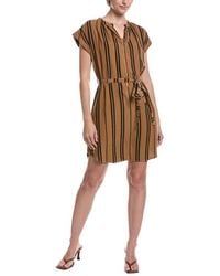 Bella Dahl - Linen-Blend Belted Mini Dress - Lyst