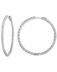 Diana M. Jewels - Fine Jewelry 18k 2.50 Ct. Tw. Diamond Hoops - Lyst