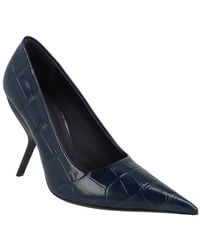 Ferragamo - Eva X5 Croc Embossed Leather Pump - Lyst