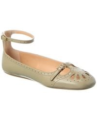 Chloé - Misty Leather Ballerina Flat - Lyst