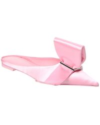 Ferragamo - Emii T Satin Flat - Lyst