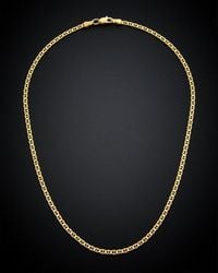 Italian Gold - 18k Semi-solid Mariner Necklace - Lyst