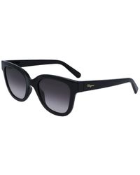 Ferragamo - Smoke Gradient Square Sunglasses - Lyst