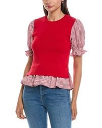 Nanette Lepore - Twofer Knit Top - Lyst