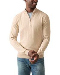 Faherty - Movement Quarter Zip Sweater - Lyst
