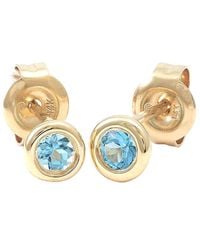 Gemstones - Classic 14K 0.30 Ct. Tw. Topaz Earrings - Lyst