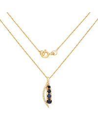 Diana M. Jewels - Fine Jewelry 14k 0.40 Ct. Tw. Diamond & Sapphire Pendant - Lyst