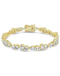 Sterling Forever - 14k Plated Cz Billie Tennis Bracelet - Lyst