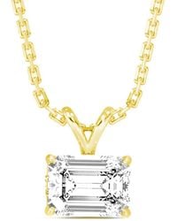 Amairah - 14K 5.00 Ct. Tw. Lab-Grown Diamond Solitaire Pendant Necklace - Lyst