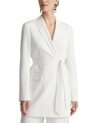 Lafayette 148 New York - Notch Lapel Silk-Blend Blazer - Lyst