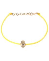 Gemstones - 0.10 Ct. Tw. Diamond & Sapphire 14K Bracelet - Lyst
