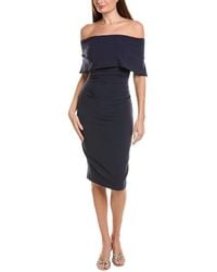 Vince Camuto - Solid Off The Shoulder Midi Dress - Lyst
