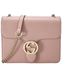 Gucci - Leather Interlocking Crossbody (Authentic Pre-Loved) - Lyst