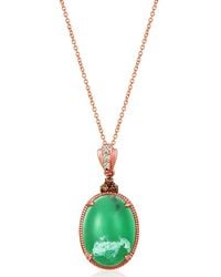 Le Vian - Le Vian 14k Rose Gold 7.86 Ct. Tw. Diamond & Aquaprase Candy Pendant - Lyst