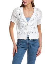 Design History - V-Neck Bow Cardigan - Lyst