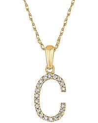 Sabrina Designs - 14K Diamond-Z Initial Necklace -Z) - Lyst