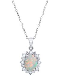 MaxColor - 0.60 Ct. Tw. Lab-Grown Created Opal Pendant Necklace - Lyst