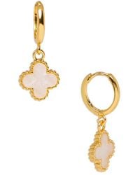 Saachi - Clover Charm Earrings - Lyst