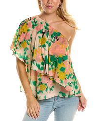 Tracy Reese - One-shoulder Cascade Blouse - Lyst