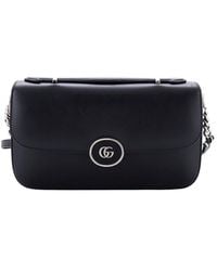 Gucci - Leather Petite Gg Flap Shoulder Bag Small (Authentic Pre-Loved) - Lyst