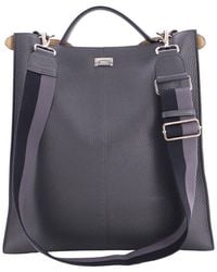 Fendi - Grey Sheep Leather Peekaboo X-lite Fit Bag (authentic Pre-loved) - Lyst