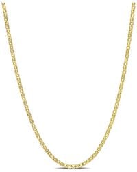 Italian Silver - 18K Over Rolo Chain Necklace - Lyst