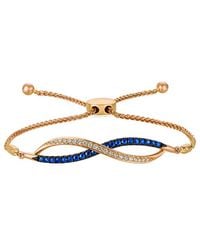 Le Vian - 14k Rose Gold 0.55 Ct. Tw. Diamond & Sapphire Bolo Bracelet - Lyst