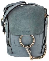 Chloé - Suede & Leather Faye Mini Backpack Bag (Authentic Pre-Loved) - Lyst