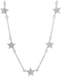 Savvy Cie - Cz Station Necklace - Lyst