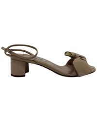 Miu Miu - Patent Leather Bow-Embellished Ankle Strap Sandal (Authentic Pre-Loved) - Lyst